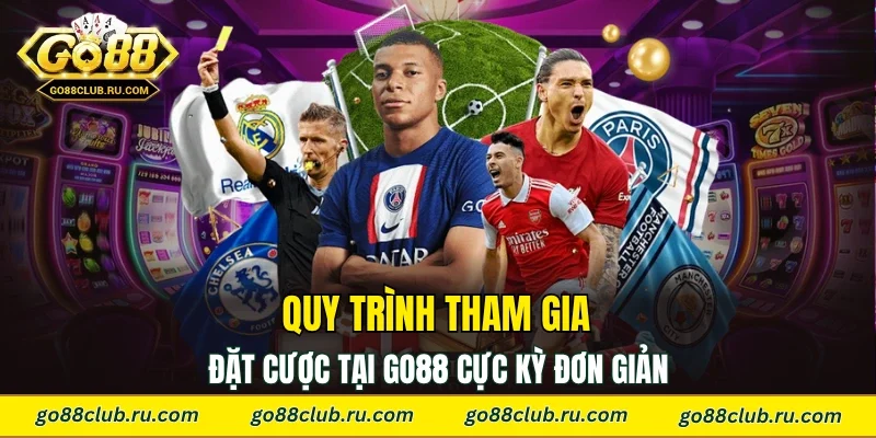 Quy trình tham gia đặt cược tại Go88 cực kỳ đơn giản